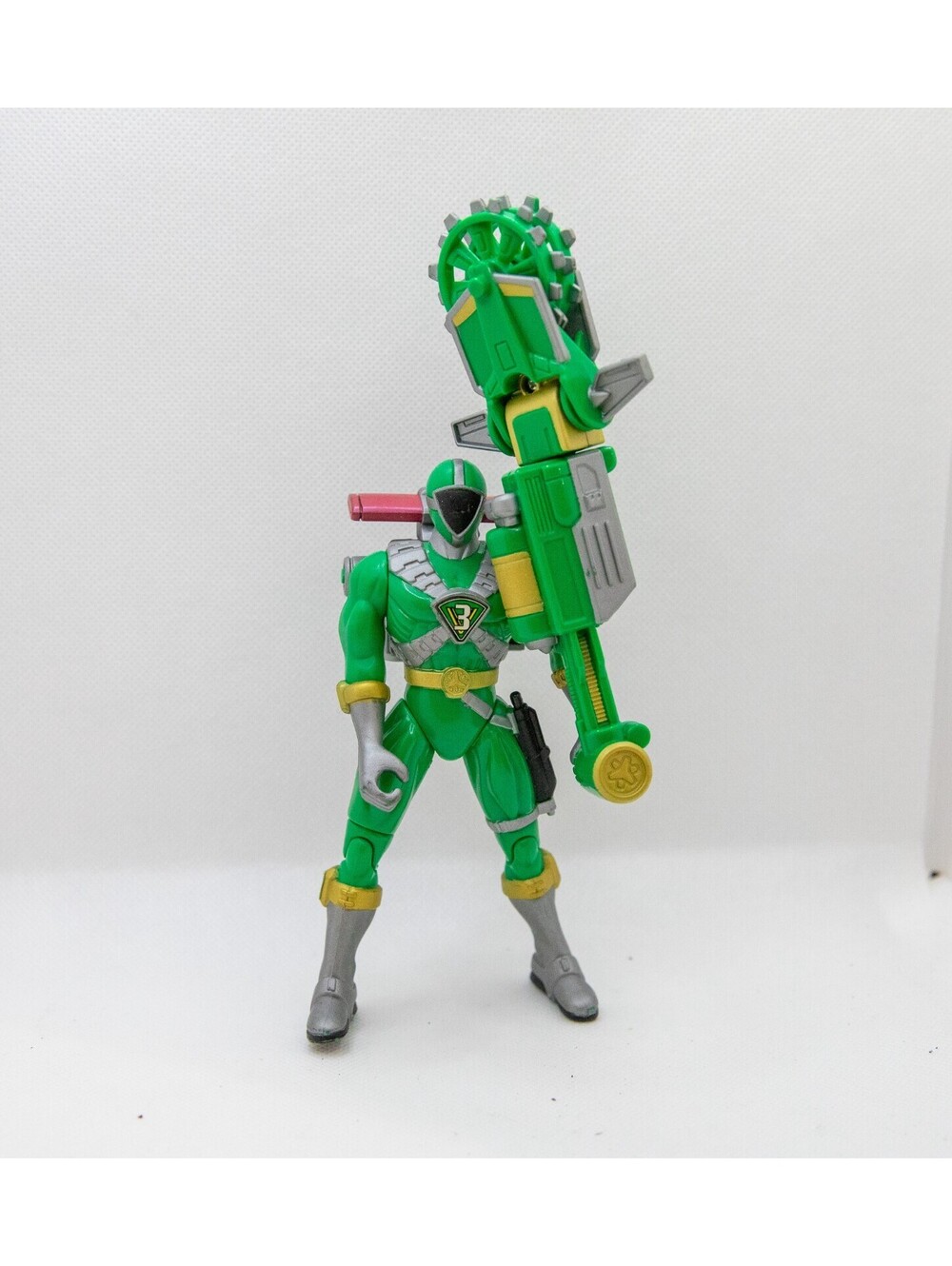 Power Rangers Lightspeed Rescue Green Mega Battle Action Figure 1999 With Weapon